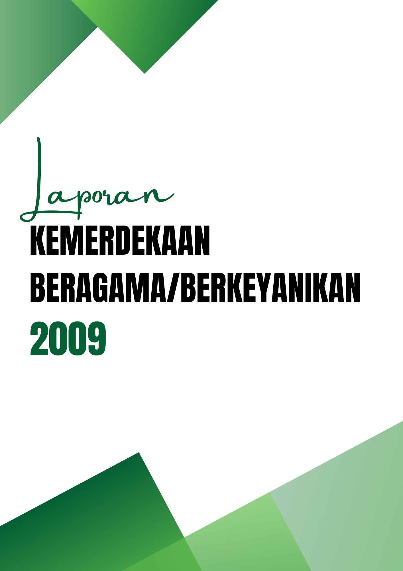 Laporan KBB - Laporan KBB 2009